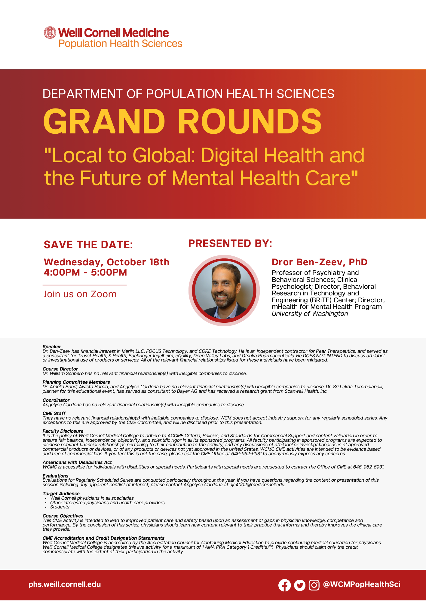 graphic contains details about the event, which are also outlined in the text description. 