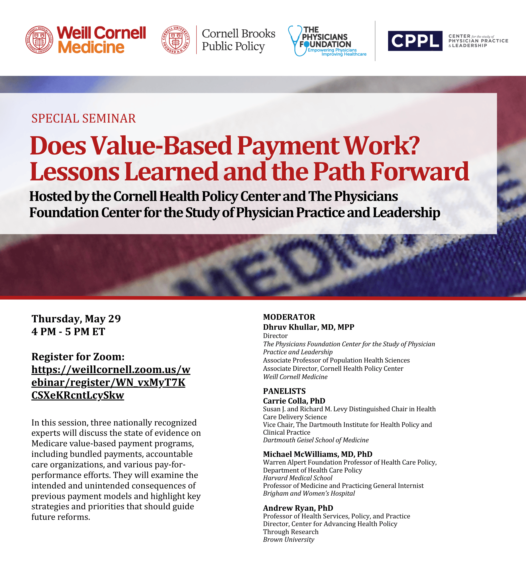 Photo of panel flyer