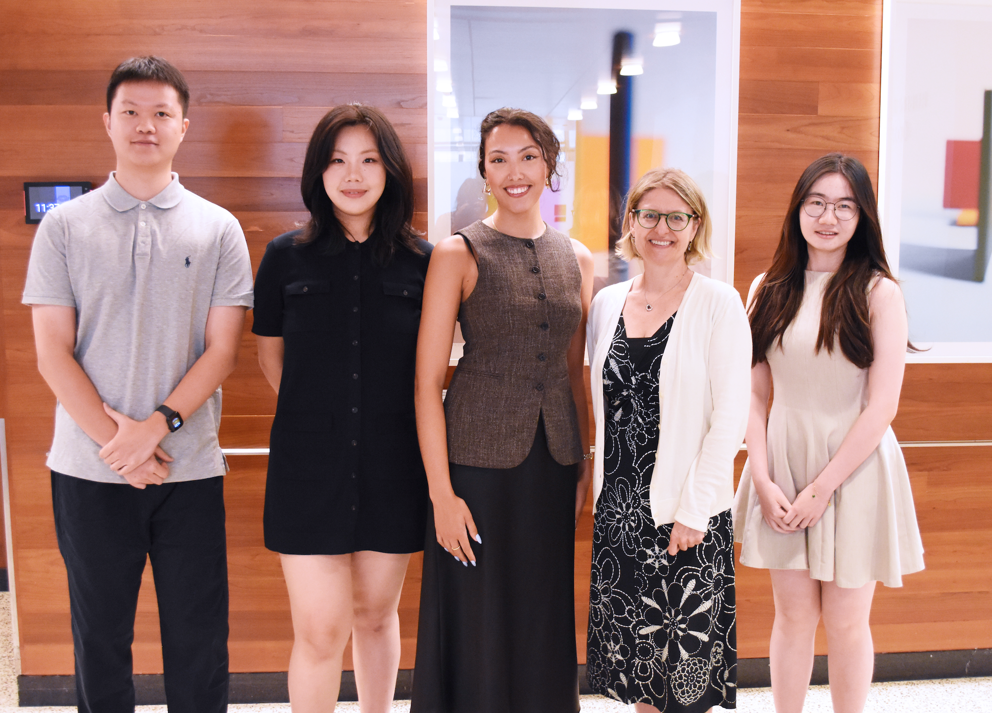 Photo of students with capstone partners