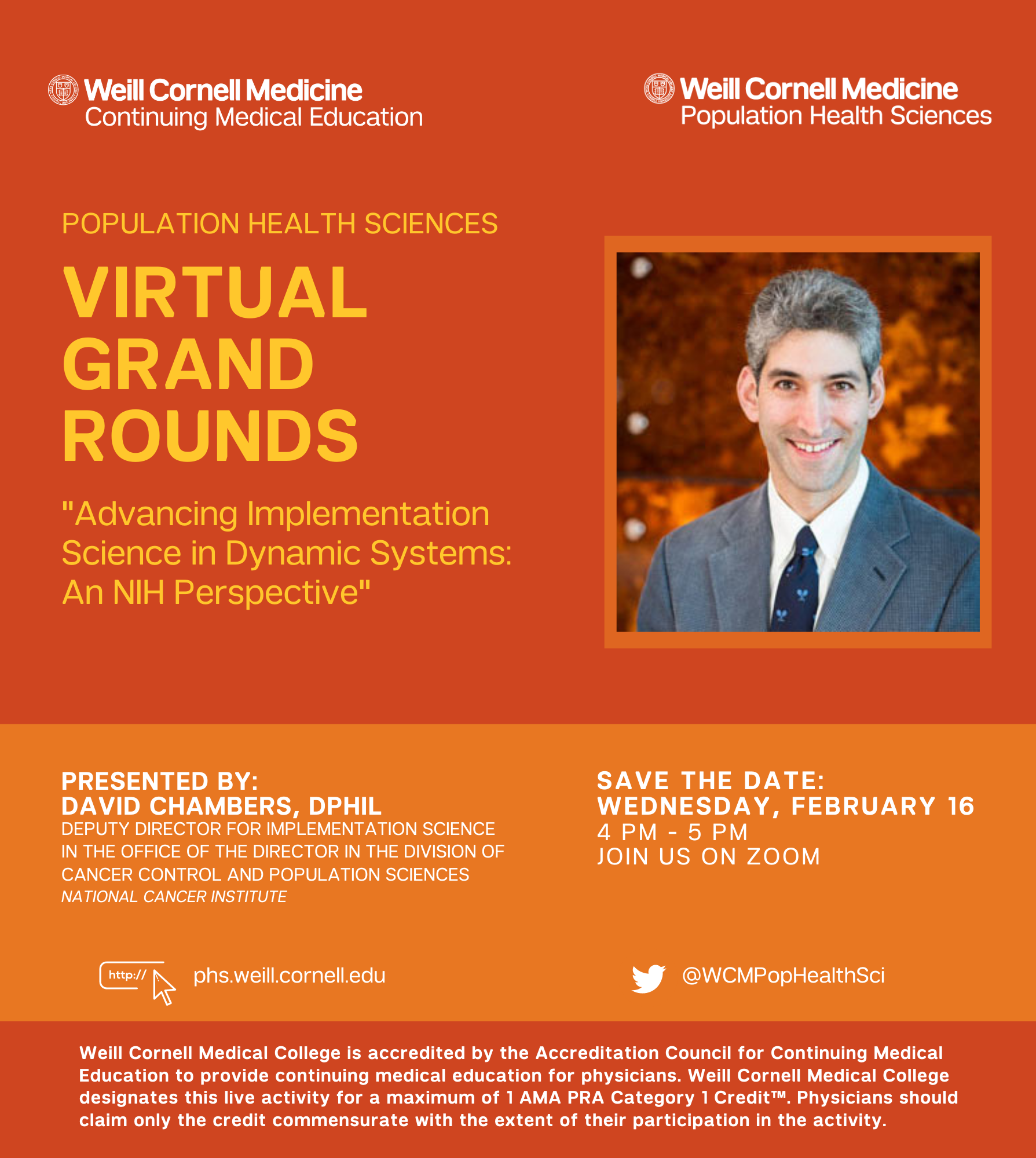 David Chambers Grand Rounds Flyer