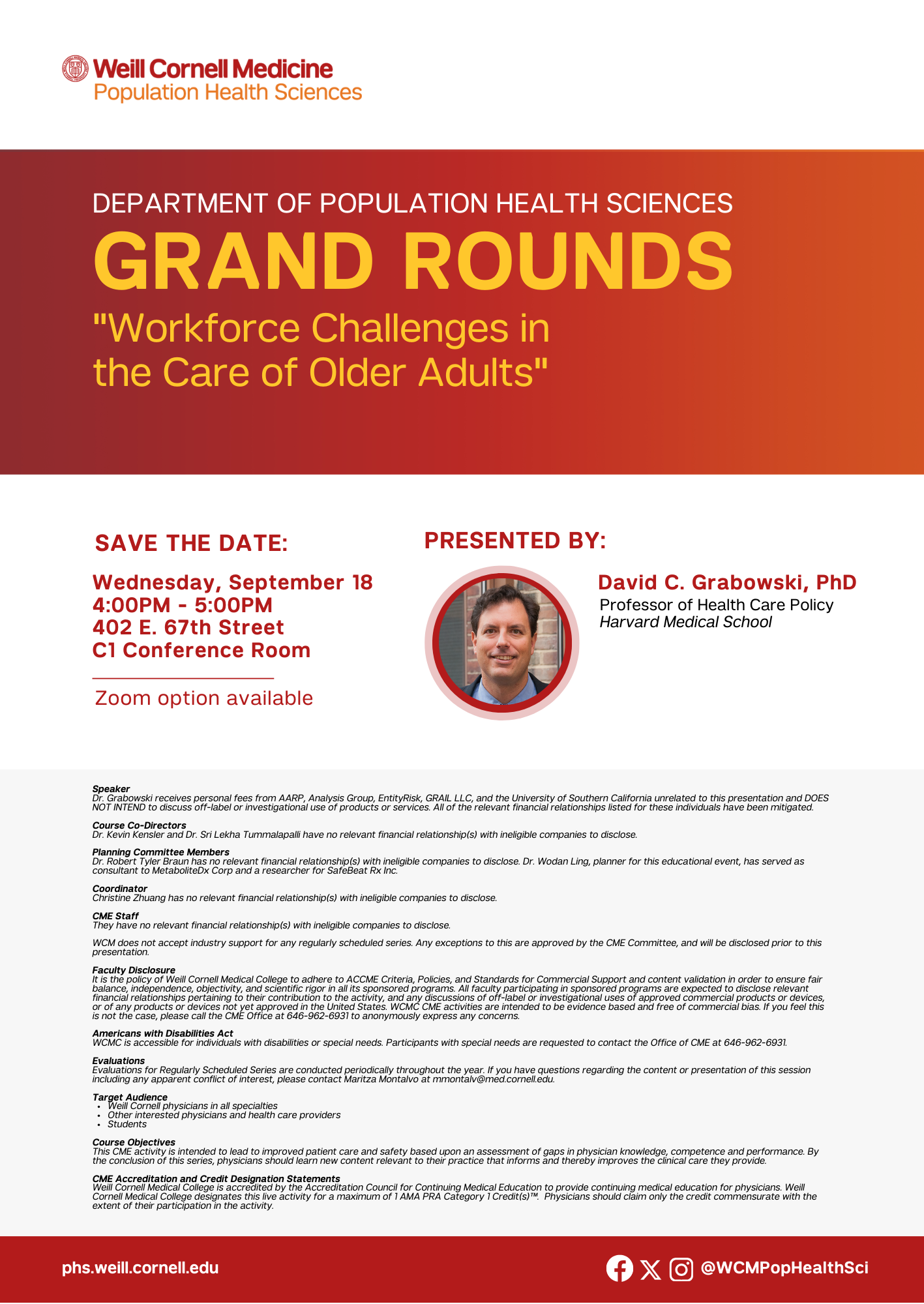 Grand Rounds Flyer - D. Grabowski