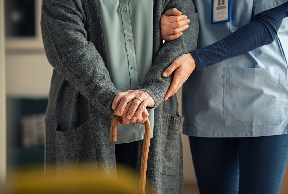 Image of patient with nurse