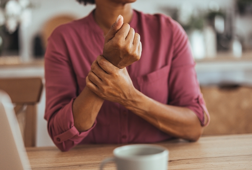 Photo of patient's hands